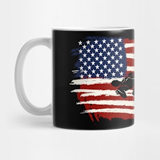 Vintage Capoeira America Flag Mug